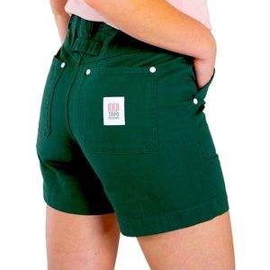 Topo Designs Chore Short in Green Size 4